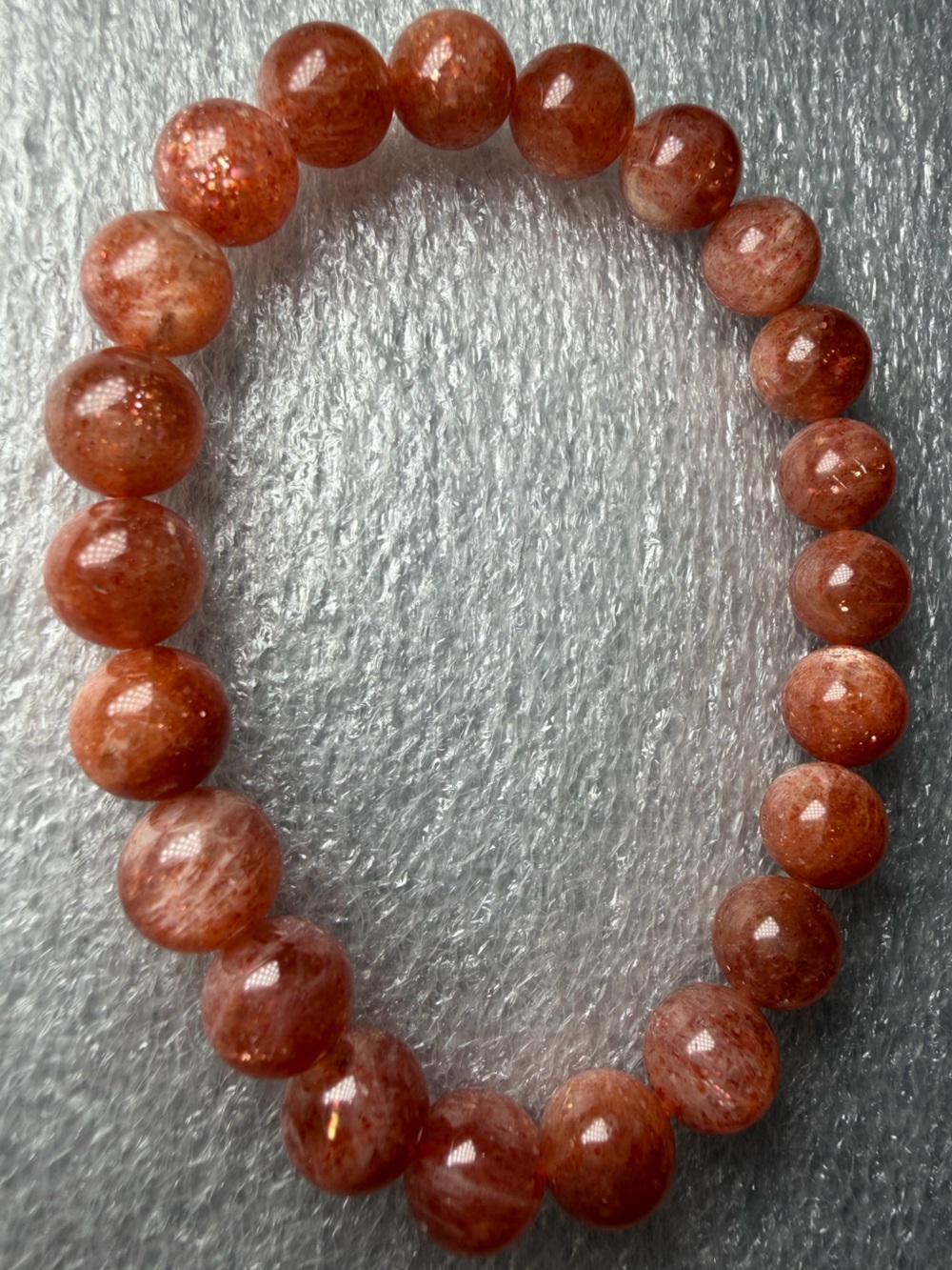 Gorgeous 9MM Arusha Sunstone Natural Crystal Bracelet